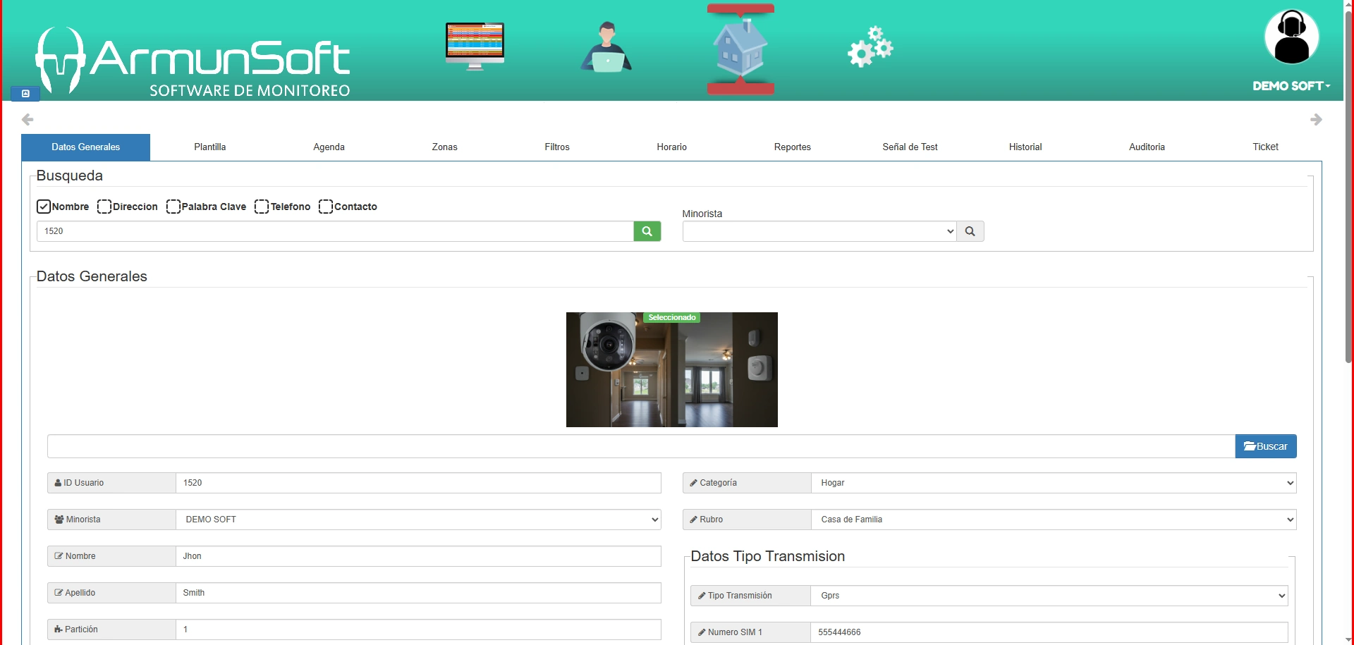 Busqueda de Abonados